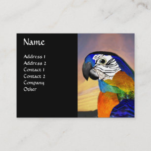 HYPER PARROTS / BLUE ARA BUSINESS CARD