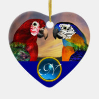 HYPER PARROTS BLUE SAPPHIRE GEM MONOGRAM Love