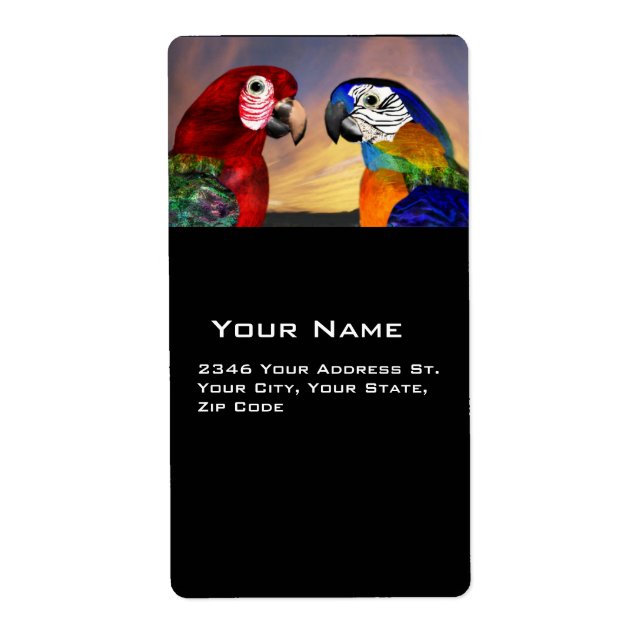 HYPER PARROTS / RED AND BLUE ARA (Front)