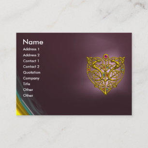 HYPER VALENTINE AMETHYST, purple violet pink Business Card