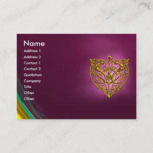 HYPER VALENTINE AMETHYST, purple violet pink Business Card