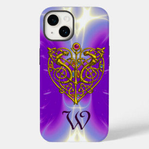 HYPER VALENTINE MONOGRAM  Pink Fuchsia Purple Case-Mate iPhone 14 Case