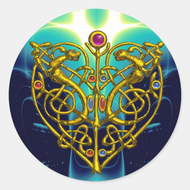 HYPER VALENTINE   Pink Fuchsia Purple Classic Round Sticker (Front)