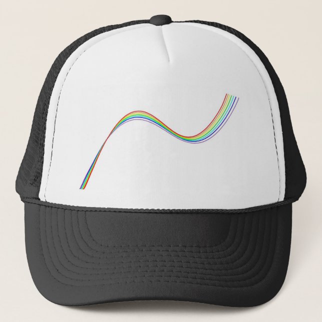 hyperbole arc-en-ciel trucker hat (Front)