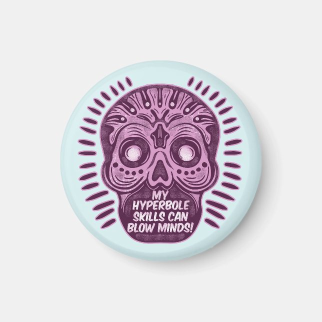 Hyperbole Funny ENGLISH LANGUAGE Magnet (Front)