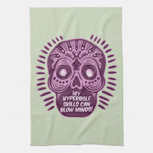 Hyperbole Funny ENGLISH LANGUAGE Tea Towel