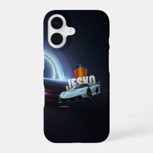 Hypercar in the Void – Surreal Supercar & Black Ho iPhone 16 Case
