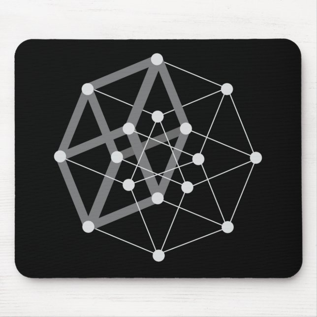 hypercube dark mouse pad (Front)