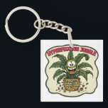 Hyperfixation Funny Neurodivergent ADHD Plant Meme Key Ring<br><div class="desc">Relatable ADHD humor for your next obsession! This funny plant design is perfect for neurodivergent hobbyists. A great gift for plant lovers deep in a hyperfixation jungle. Shop now!</div>