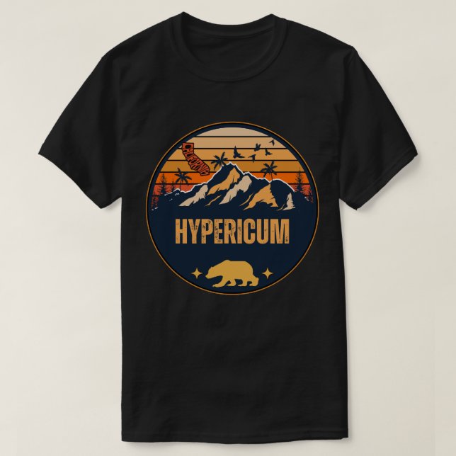 Hypericum, California T-Shirt (Design Front)