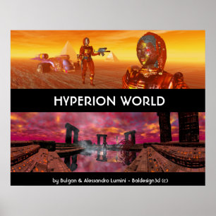 HYPERION WORLD SCIENCE FICTION Scifi Poster