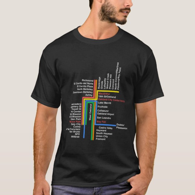 hyperlinear BART for black t T-Shirt (Front)