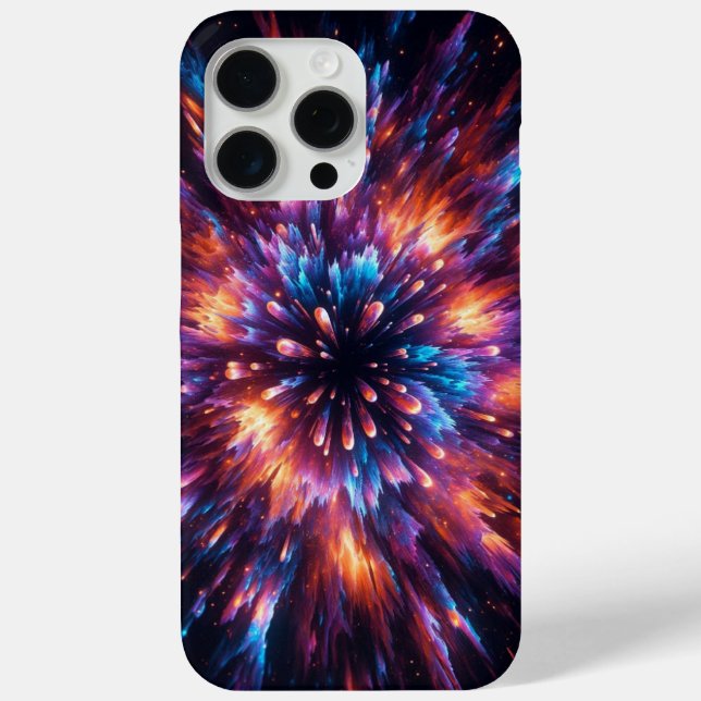 Hypernova Camo, Glowing Camouflage, Starburst Case-Mate iPhone Case (Back)