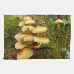 Hypholoma fasciculare Mushroom Tea Towel