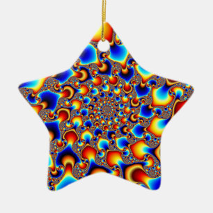 Hypn0sis - Fractal Art Ceramic Ornament