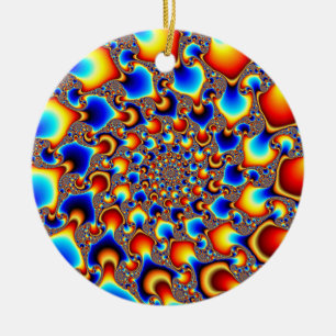 Hypn0sis - Fractal Art Ceramic Tree Decoration