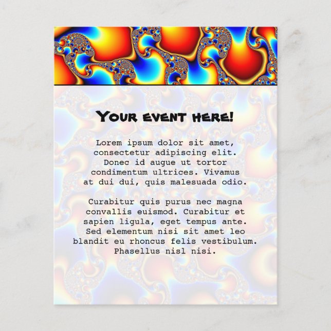 Hypn0sis - Fractal Art Flyer (Front)