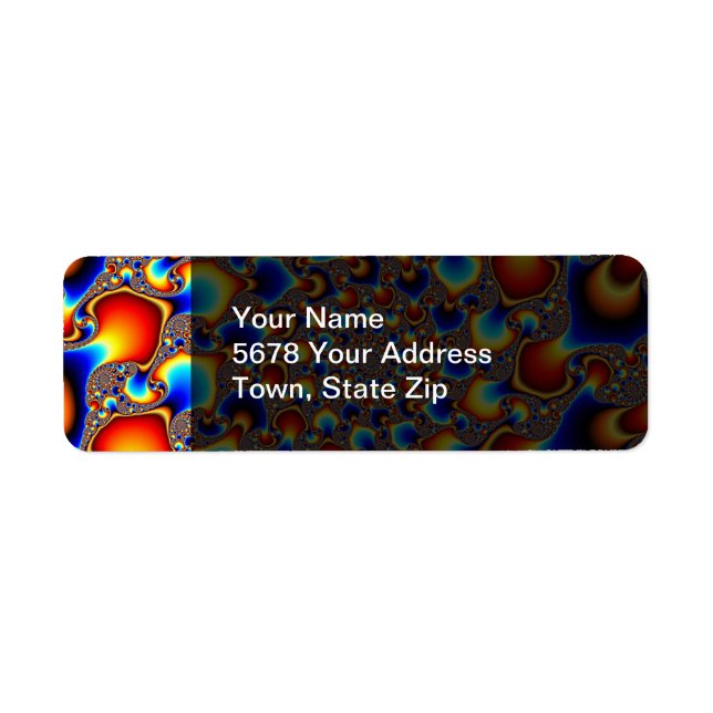 Hypn0sis - Fractal Art Return Address Label (Front)
