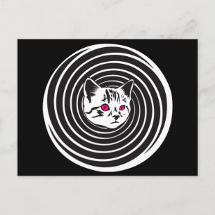 Hypno-Cat Postcard