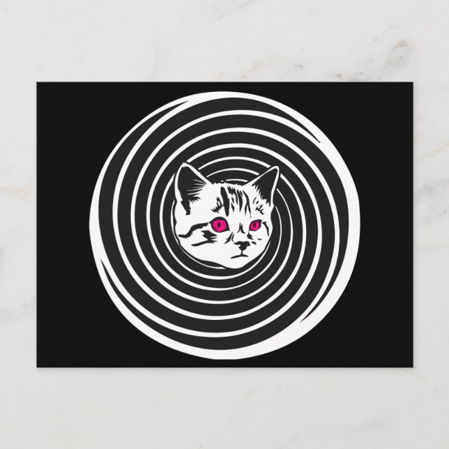Hypno-Cat Postcard (Front)