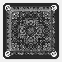 Hypno Hanky Spiral Bandanna, Handkerchief Sticker