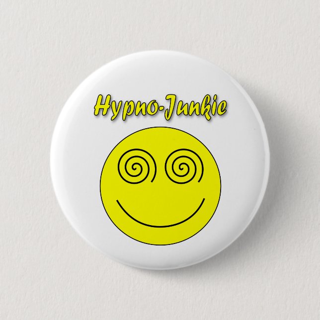 Hypno-Junkie 6 Cm Round Badge (Front)