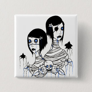 Hypnobloodflowers I 15 Cm Square Badge