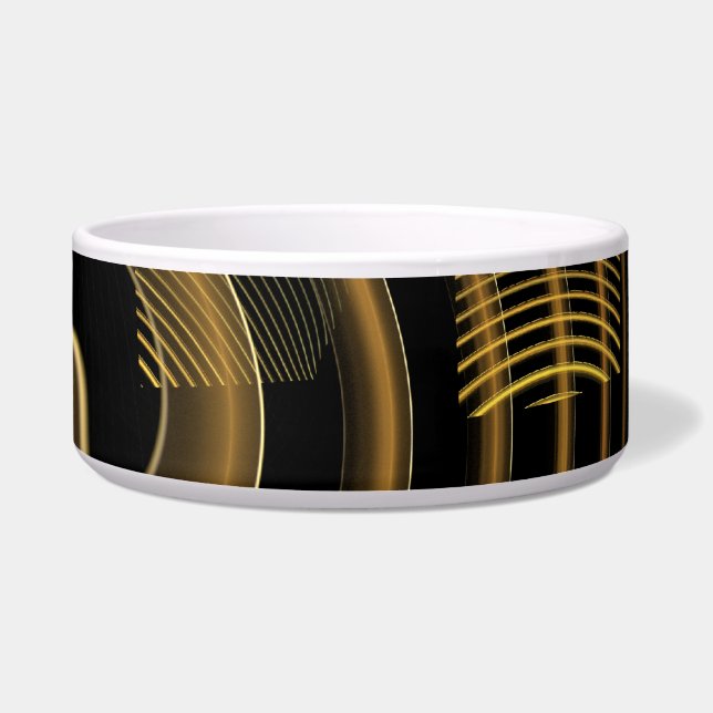 Hypnosis Abstract Art Dog Bowl (Front)