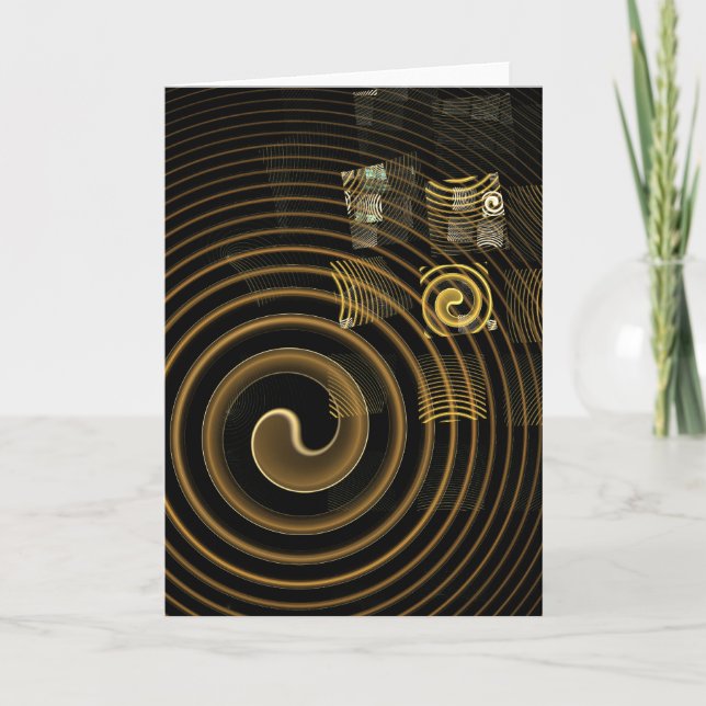 Hypnosis Abstract Art Greeting Card (Front)