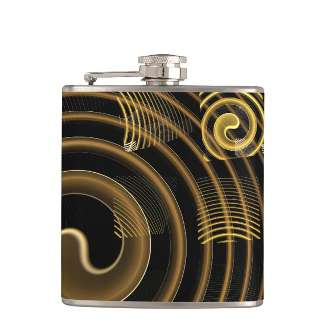 Hypnosis Abstract Art Hip Flask (Front)