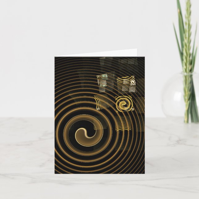 Hypnosis Abstract Art Note Card (Front)