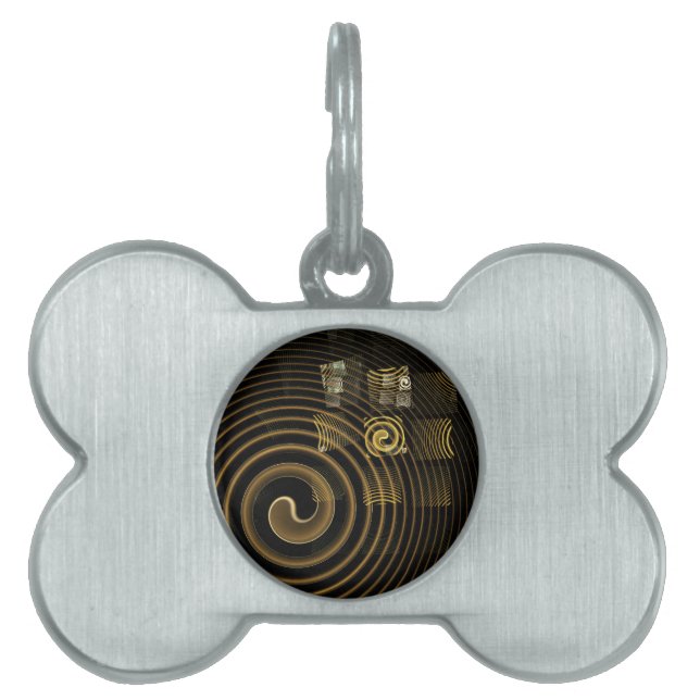 Hypnosis Abstract Art Pet ID Tag (Front)