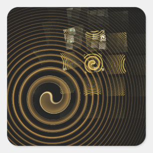 Hypnosis Abstract Art Square Sticker