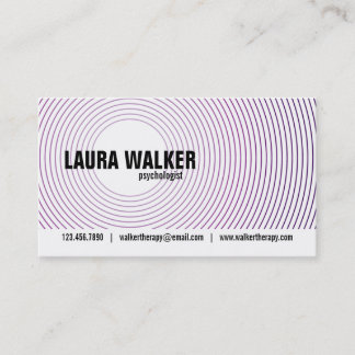 Hypnosis Circles - Purple Business Card