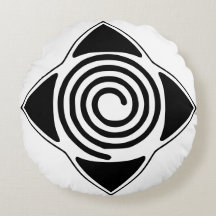 Hypnosis Everywhere Logo Spiral Symbol Pillow