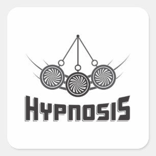 Hypnosis Hypnotic Hypnotist Hypnotizer Gift Idea Square Sticker