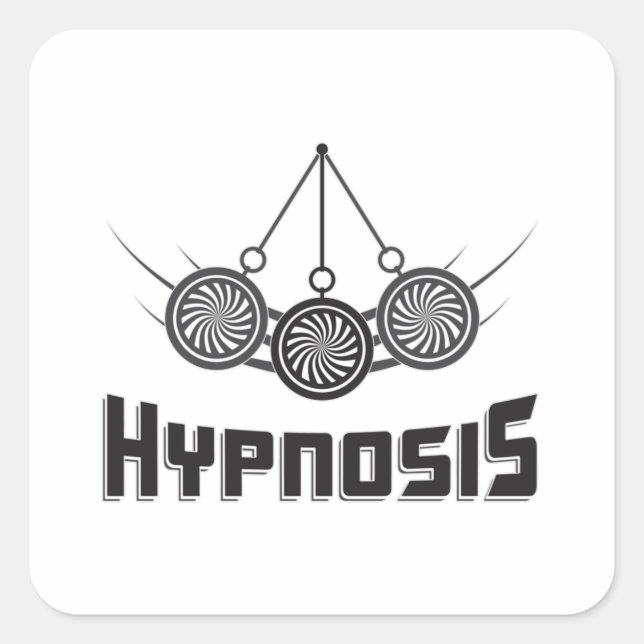 Hypnosis Hypnotic Hypnotist Hypnotizer Gift Idea Square Sticker (Front)