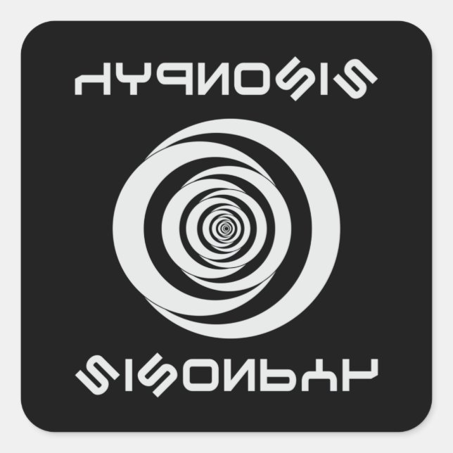 Hypnosis Hypnotizer Hypnotist Hypnotic Funny Gift Square Sticker (Front)