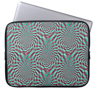 Hypnosis seamless grunge Pattern + your ideas Laptop Sleeve