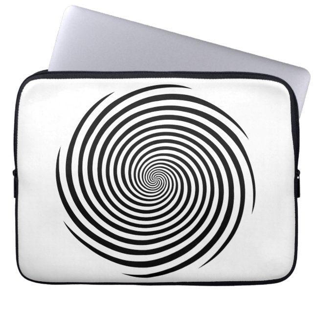 Hypnosis Spiral Laptop Sleeve (Front)