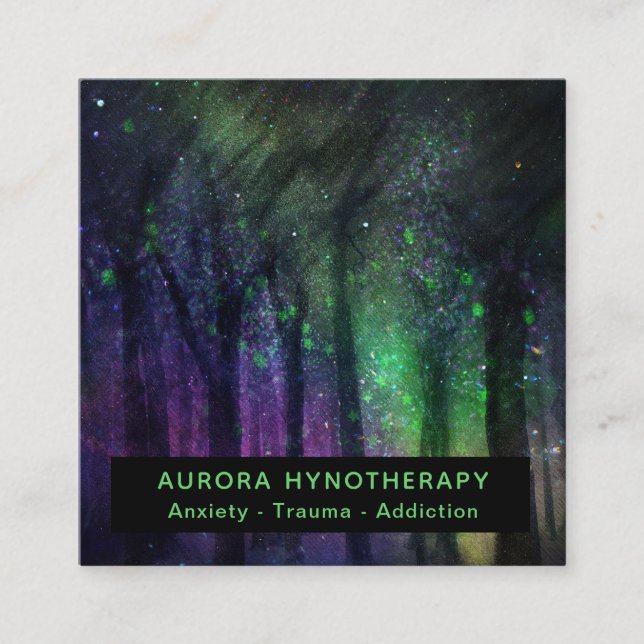 *~* Hypnotherapy Hypnosis Counselor Therapist Square Business Card (Front)