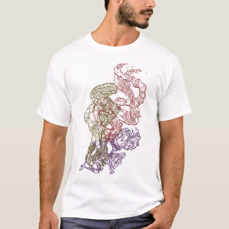 Hypnotic Amorphous Phantasmagoric Modern Groovy  T-Shirt