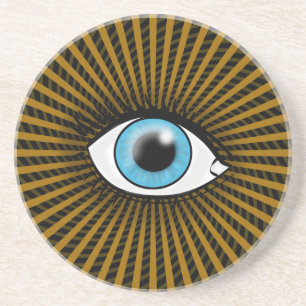 Hypnotic Blue Eye Coaster