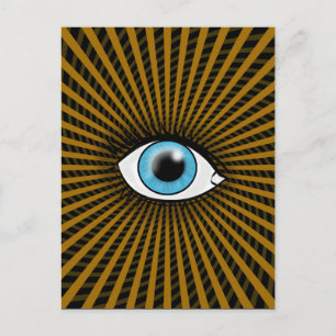 Hypnotic Blue Eye Postcard