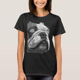 Hypnotic British Bulldog Weird Eyes Weirdcore T-Shirt