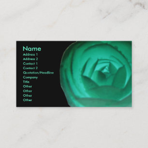 Hypnotic Camellia Flower Custom Business Card