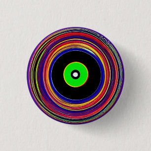 Hypnotic Circles 3 Cm Round Badge