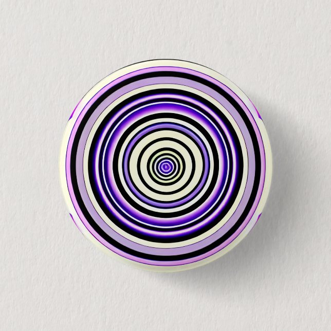 Hypnotic Circles 3 Cm Round Badge (Front)