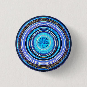 Hypnotic Circles 3 Cm Round Badge