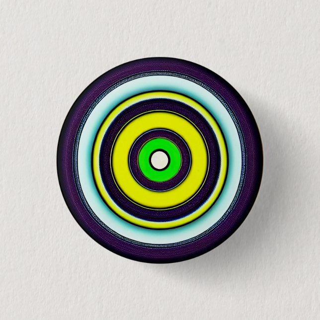 Hypnotic Circles 3 Cm Round Badge (Front)